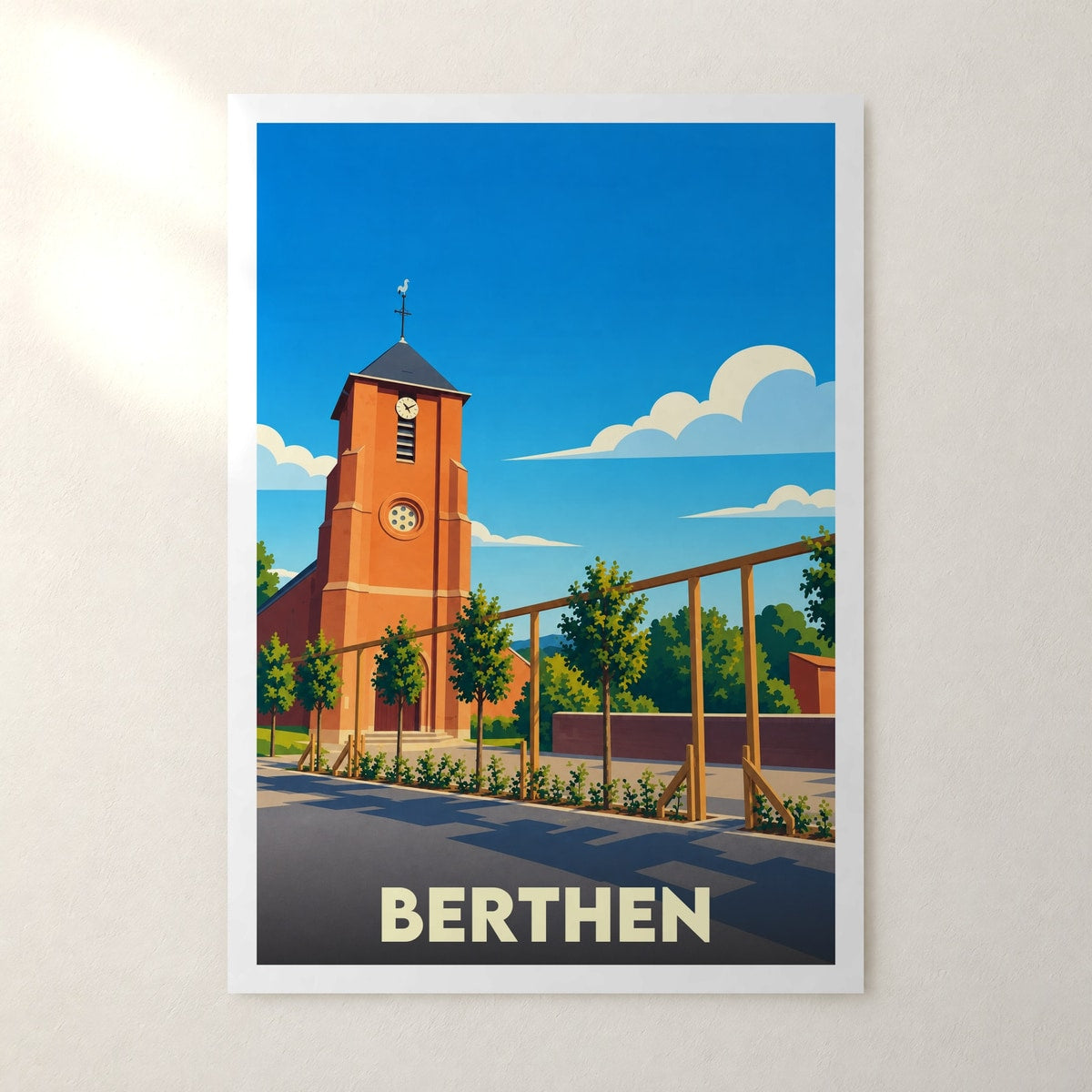 Affiche Berthen – sans cadre, accrochée au mur