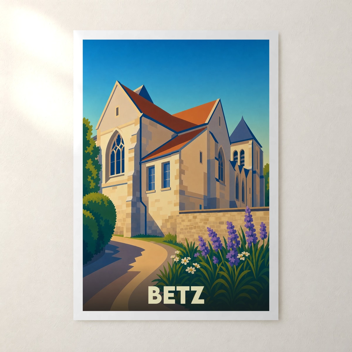 Affiche Betz – sans cadre, accrochée au mur