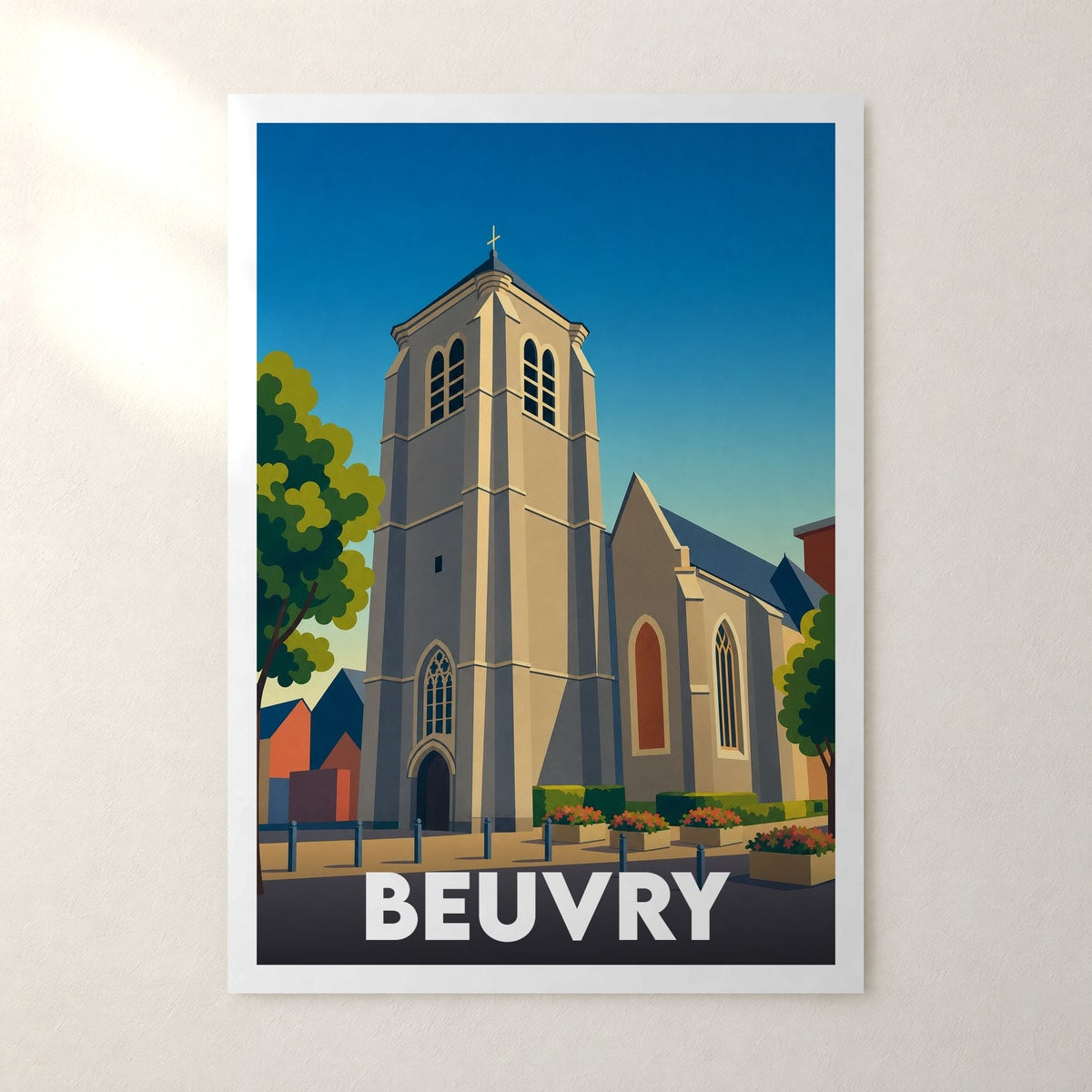 Affiche Beuvry – sans cadre, accrochée au mur