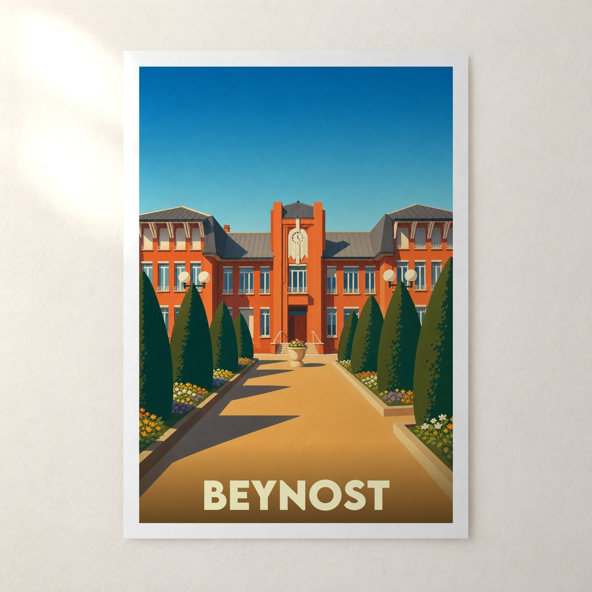 Affiche Beynost – sans cadre, accrochée au mur