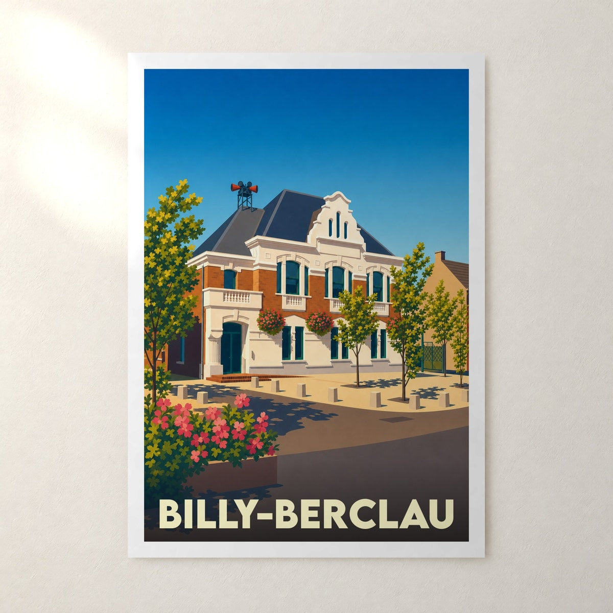 Affiche Billy-Berclau – sans cadre, accrochée au mur