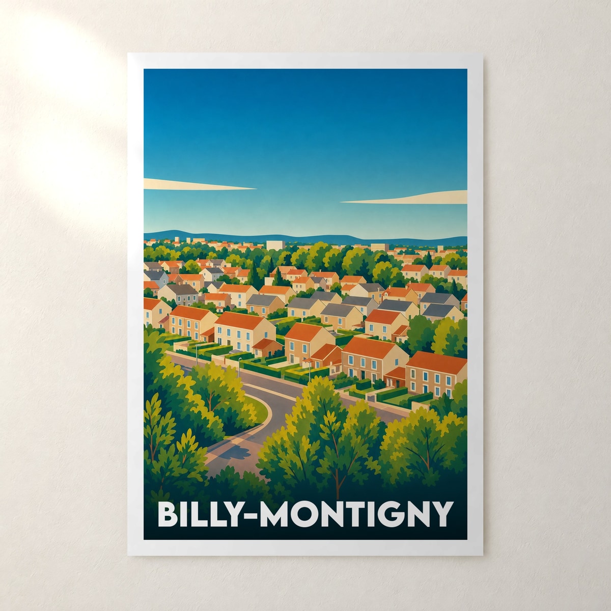 Affiche Billy-Montigny – sans cadre, accrochée au mur