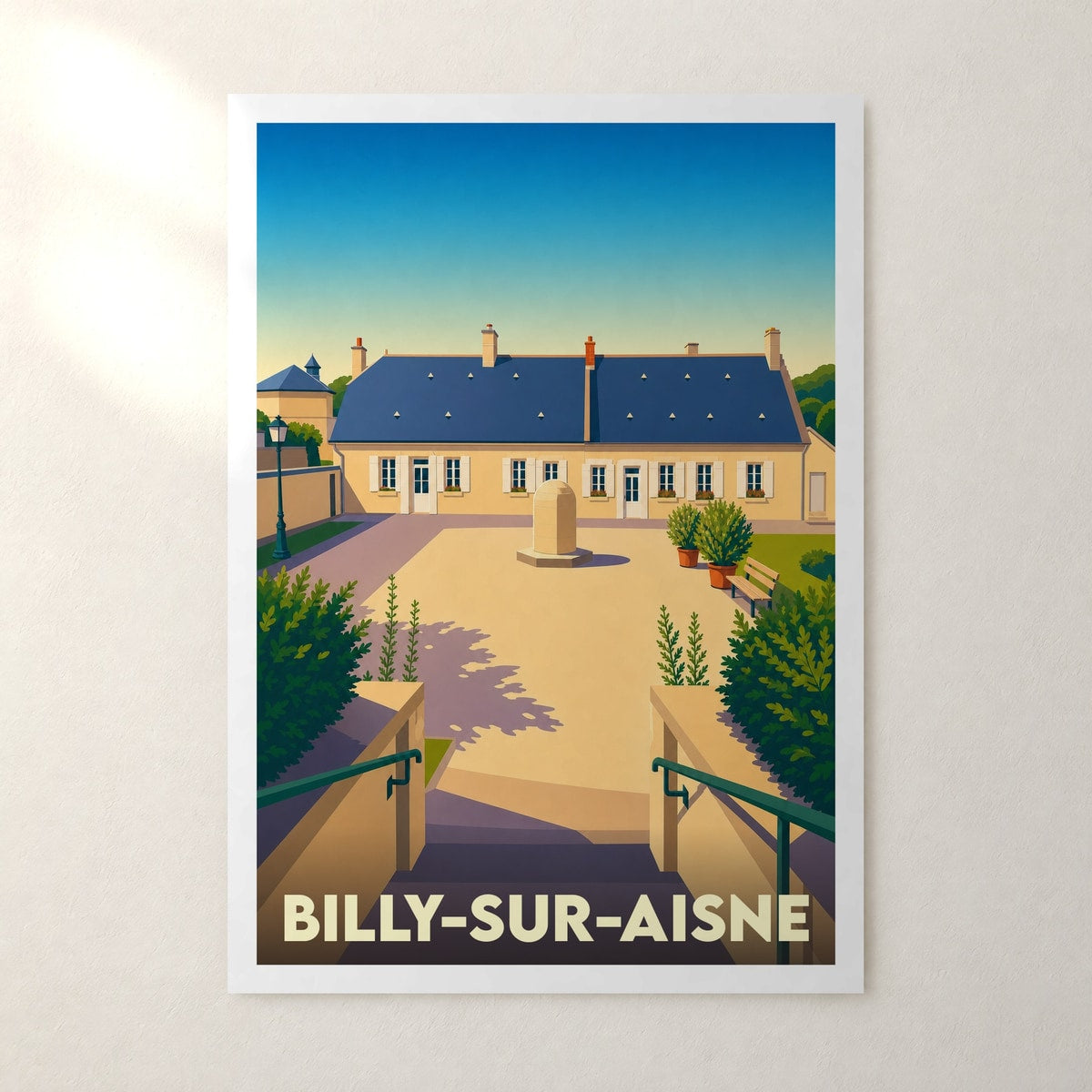 Affiche Billy-sur-Aisne – sans cadre, accrochée au mur