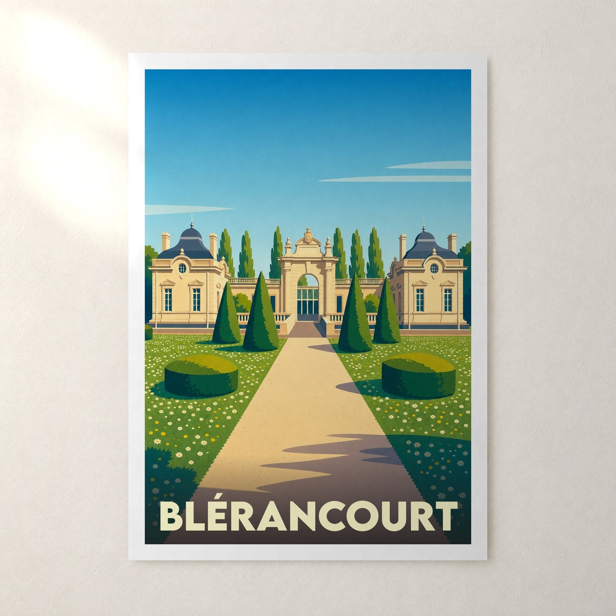 Affiche Blérancourt – sans cadre, accrochée au mur