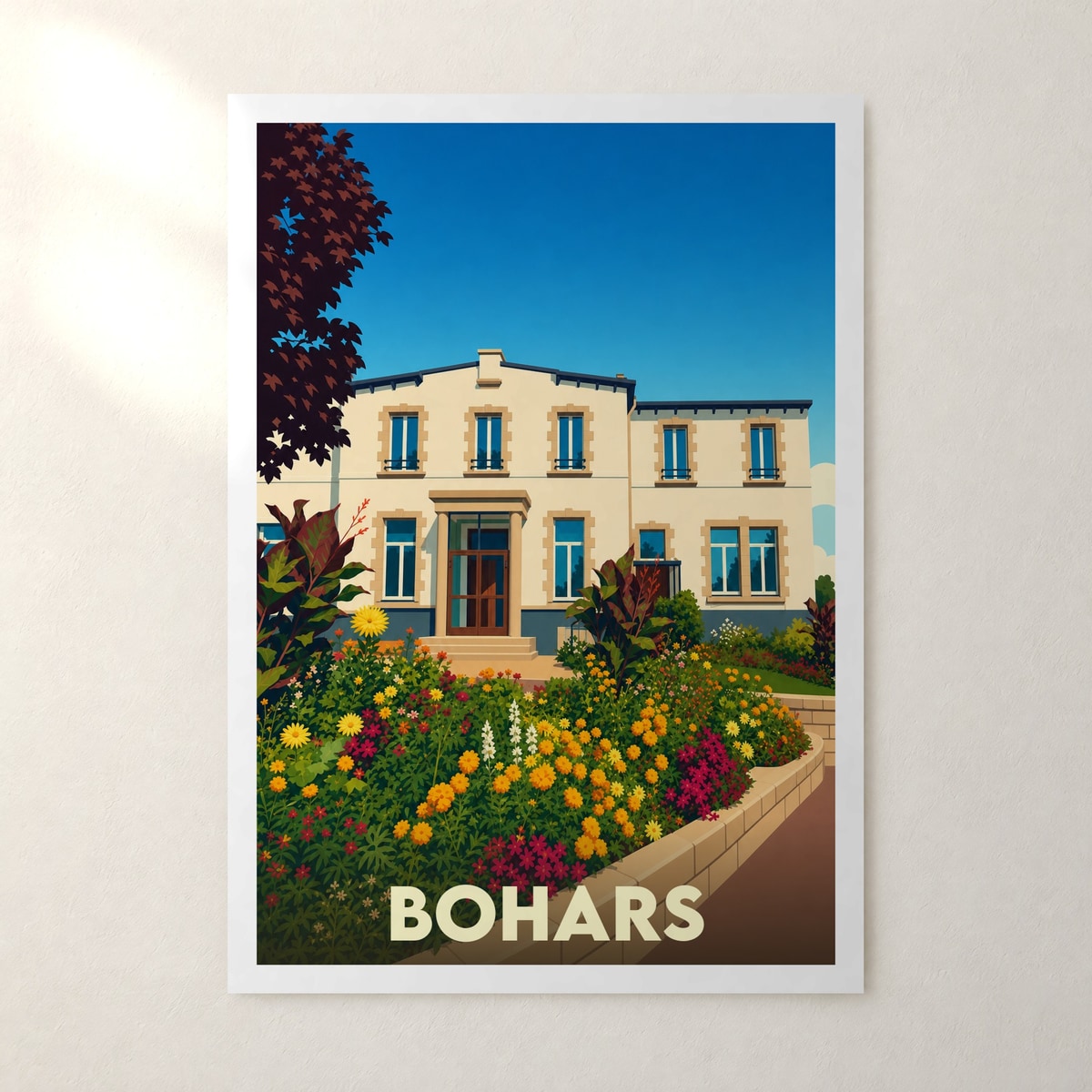 Affiche Bohars – sans cadre, accrochée au mur