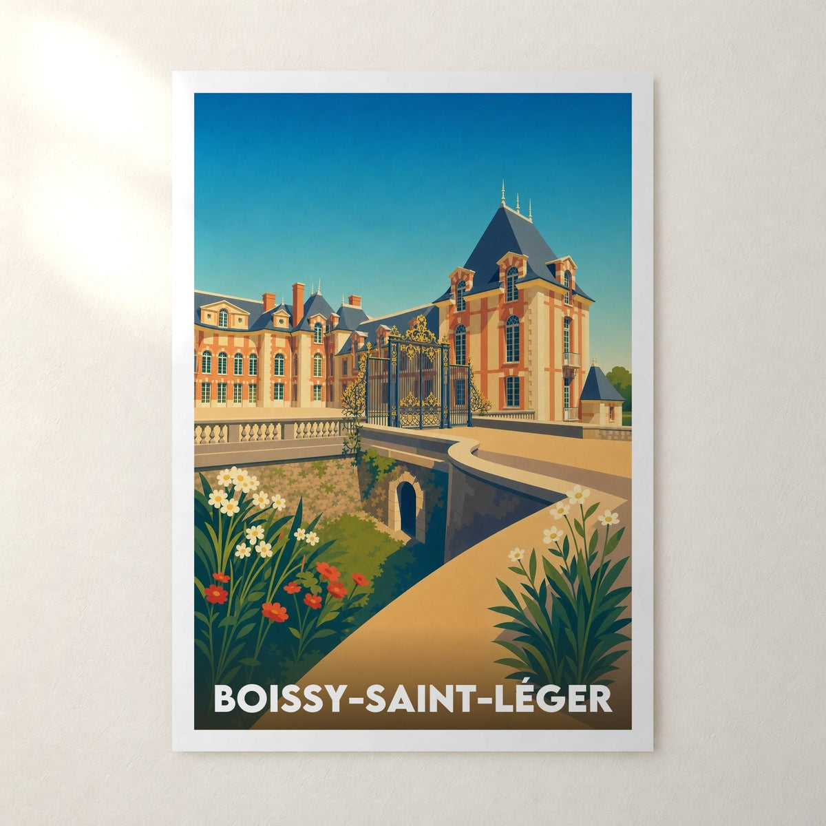 Affiche Boissy-Saint-Léger – sans cadre, accrochée au mur