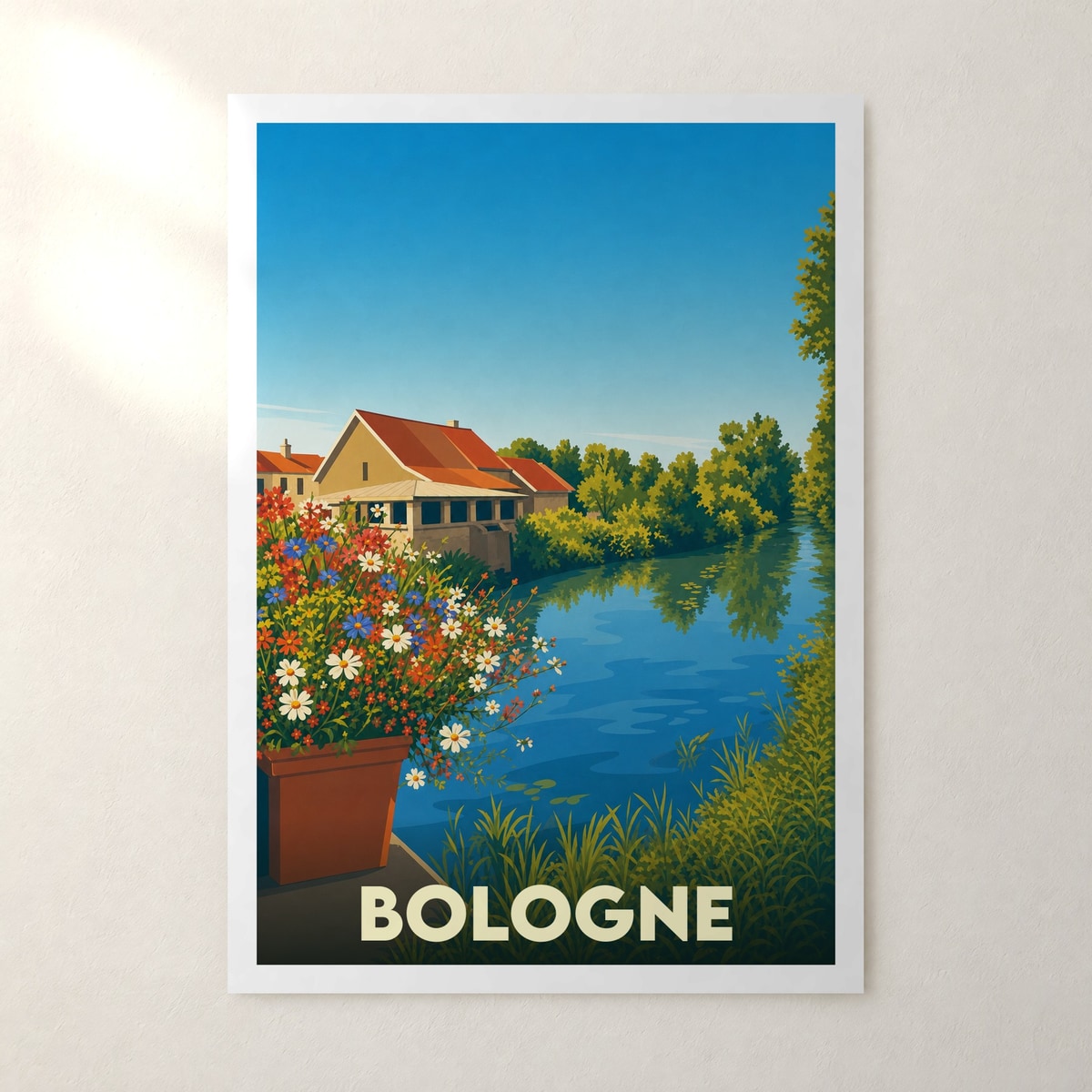 Affiche Bologne – sans cadre, accrochée au mur