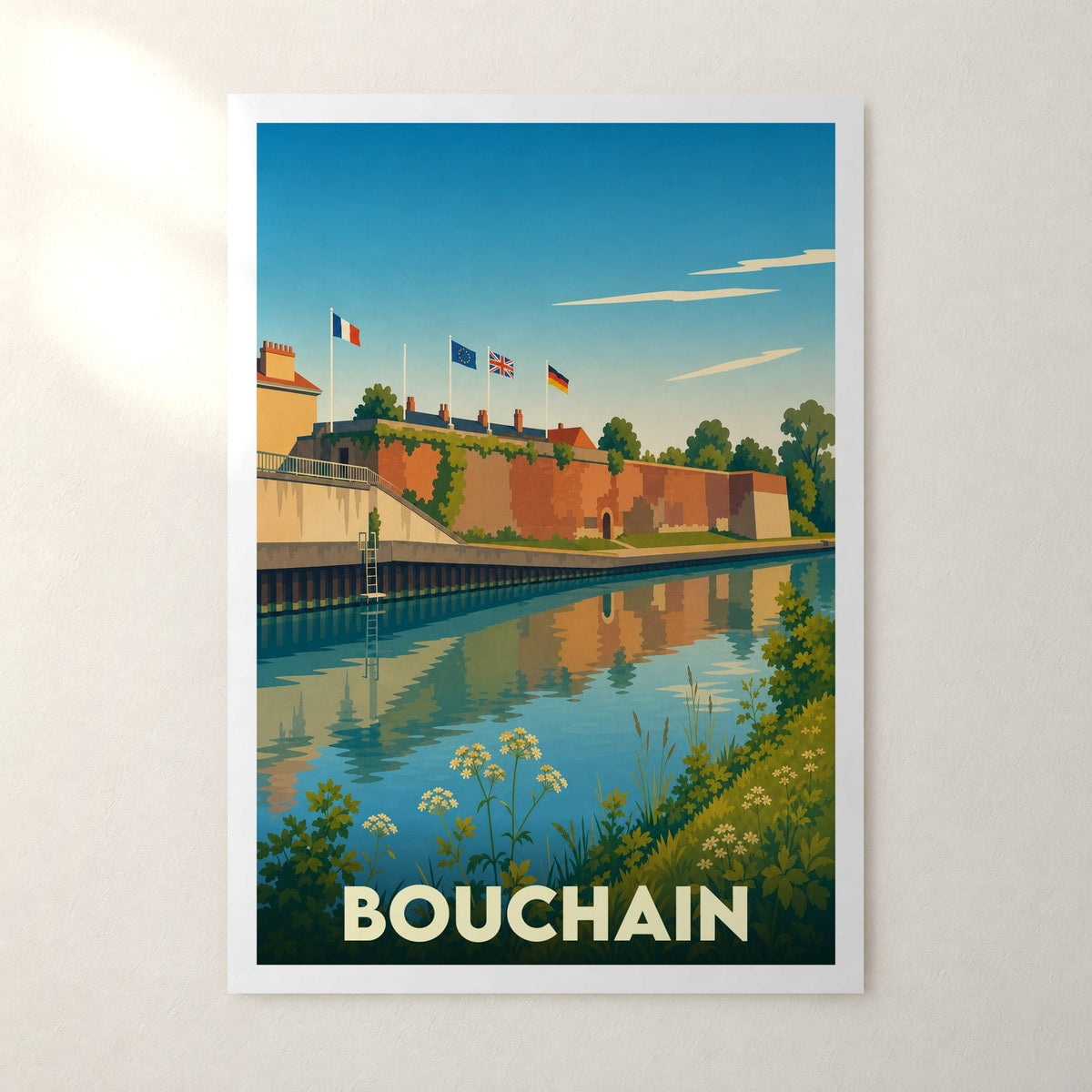 Affiche Bouchain – sans cadre, accrochée au mur