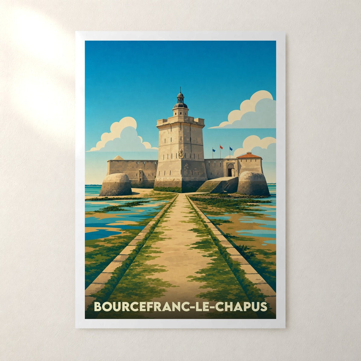 Affiche Bourcefranc-le-Chapus – sans cadre, accrochée au mur