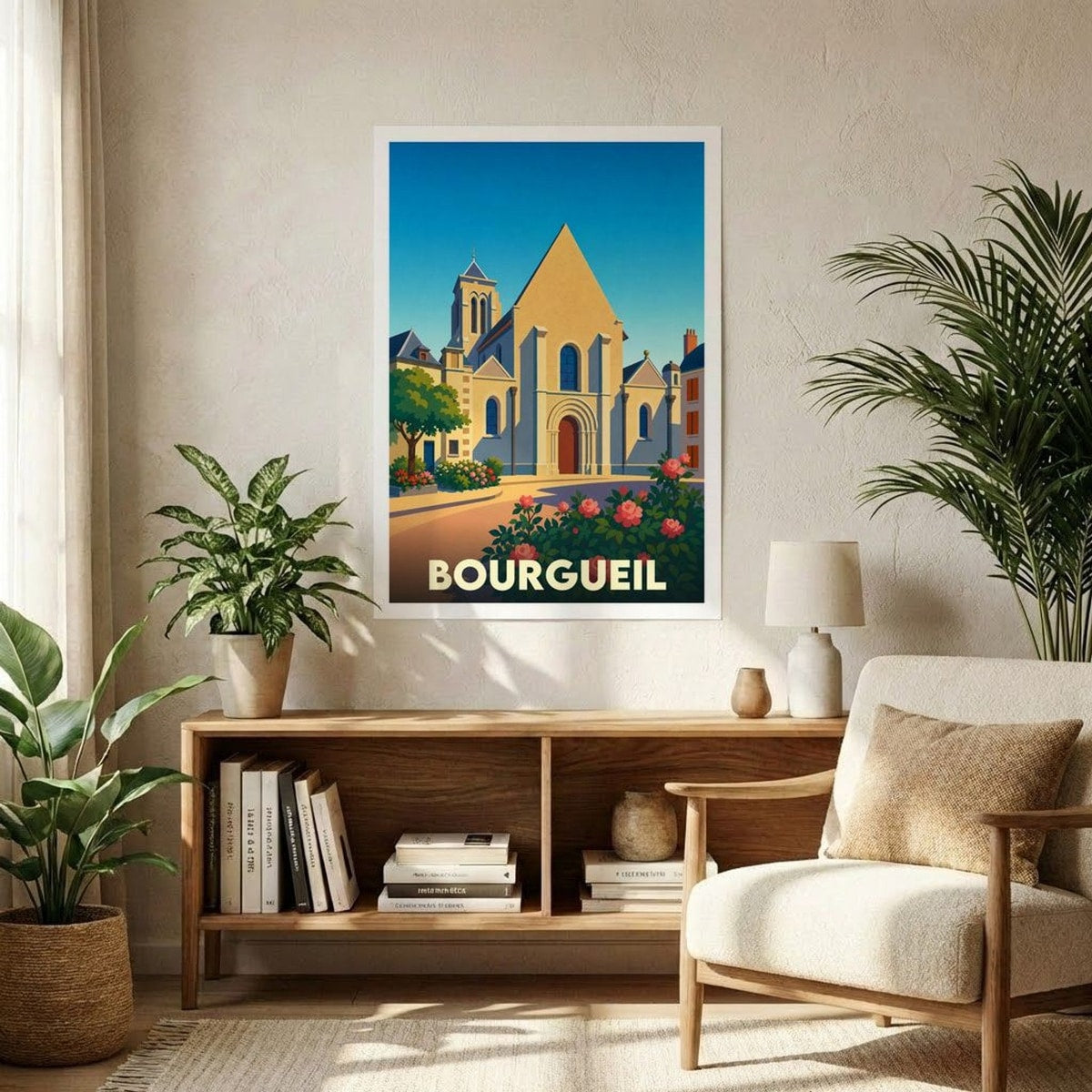 Affiche A1 (59,4 x 84,1 cm) Sans cadre souvenir de Bourgueil