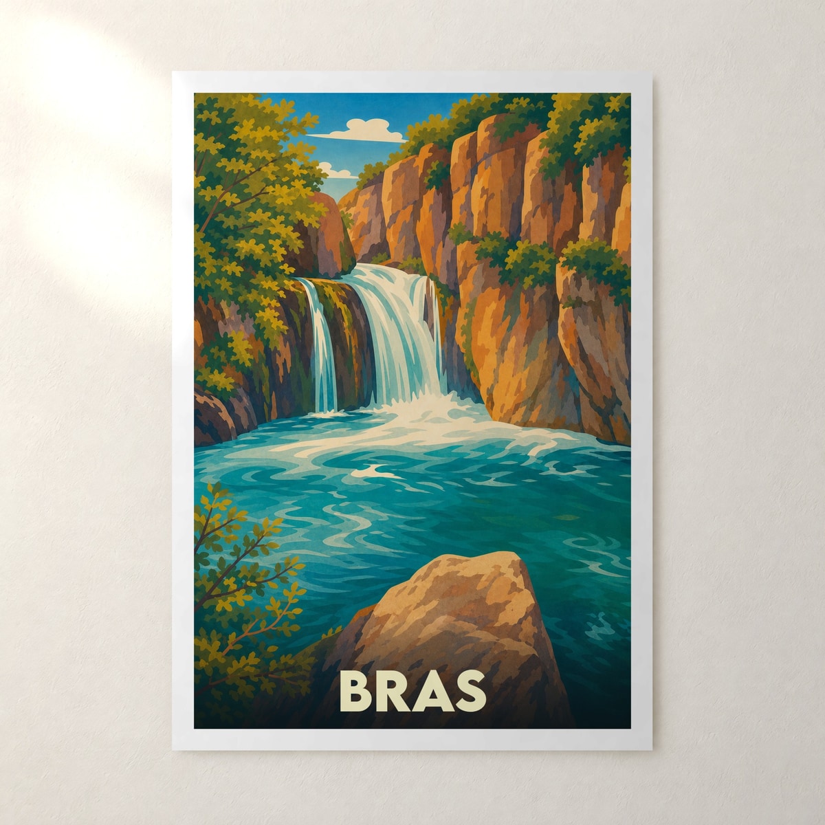 Affiche Bras – sans cadre, accrochée au mur