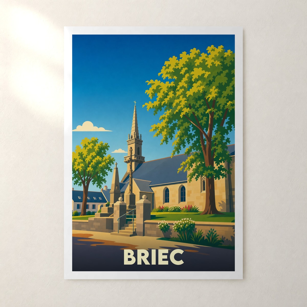Affiche Briec – sans cadre, accrochée au mur