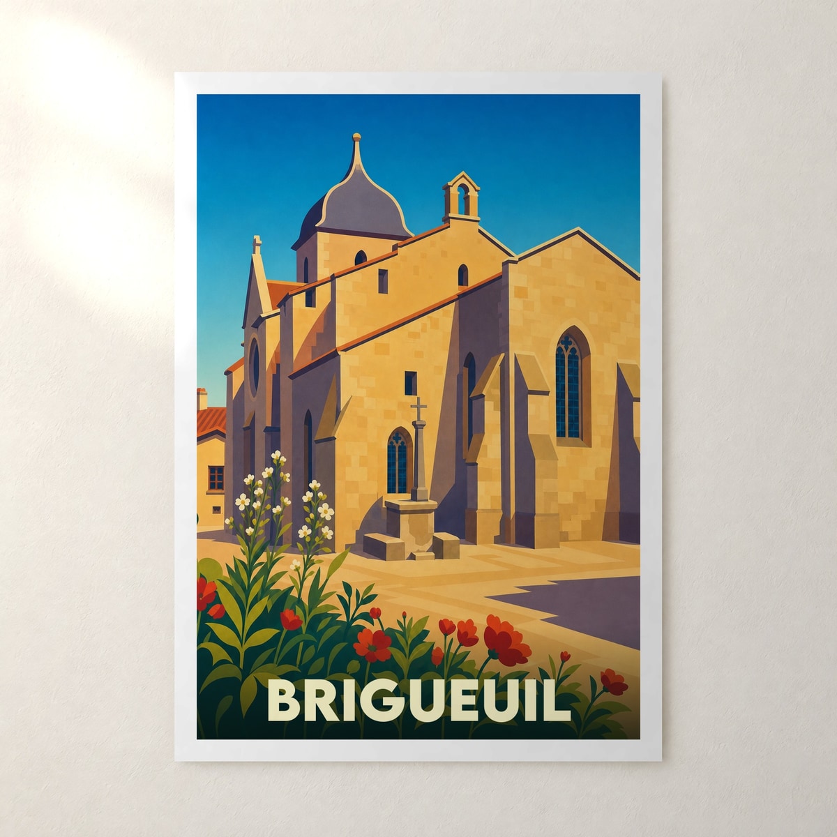 Affiche Brigueuil – sans cadre, accrochée au mur
