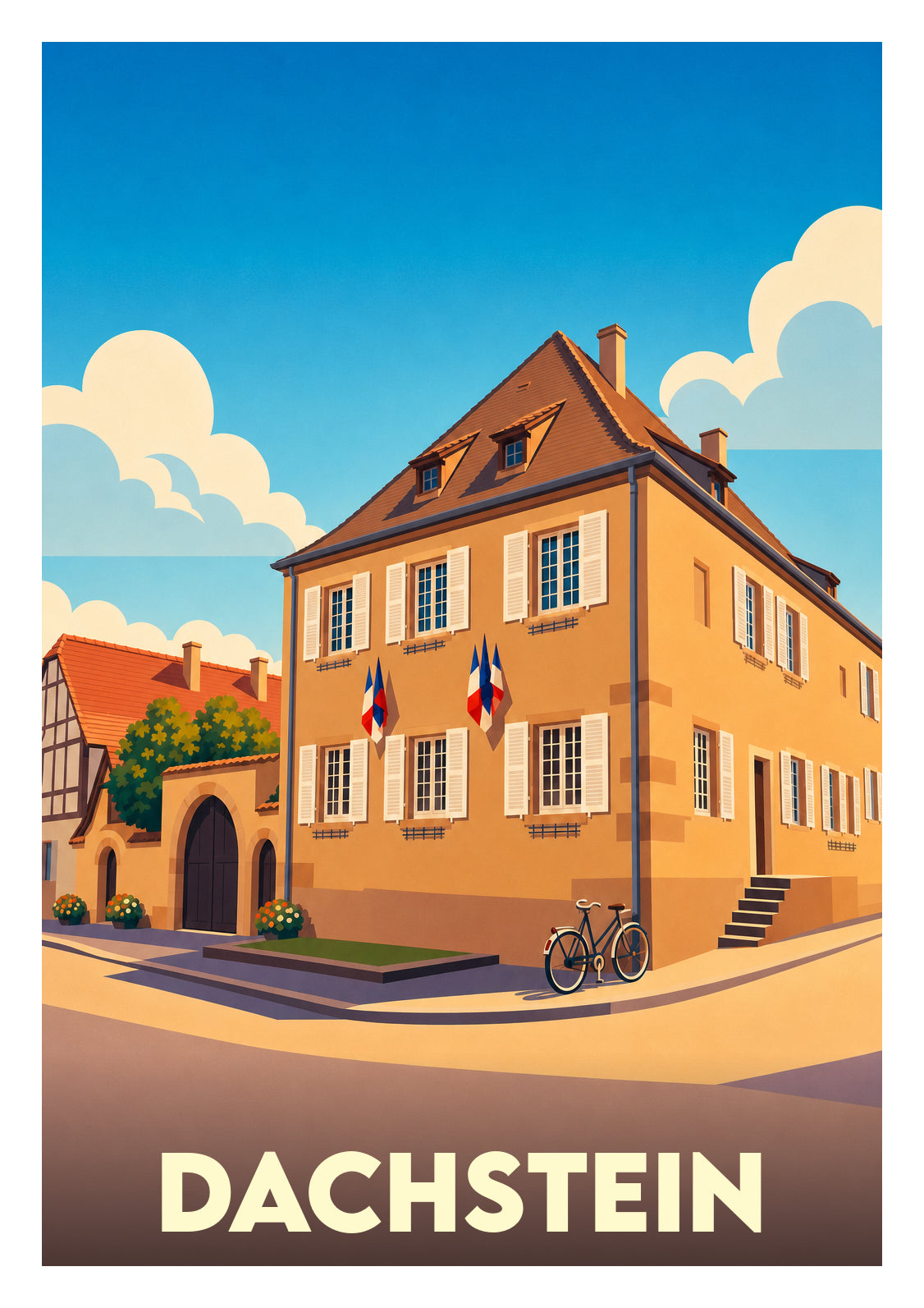 Affiche souvenir de Dachstein – image brute sans cadre