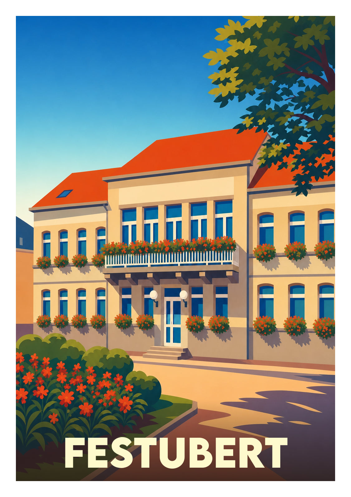 Affiche souvenir de Festubert – image brute sans cadre