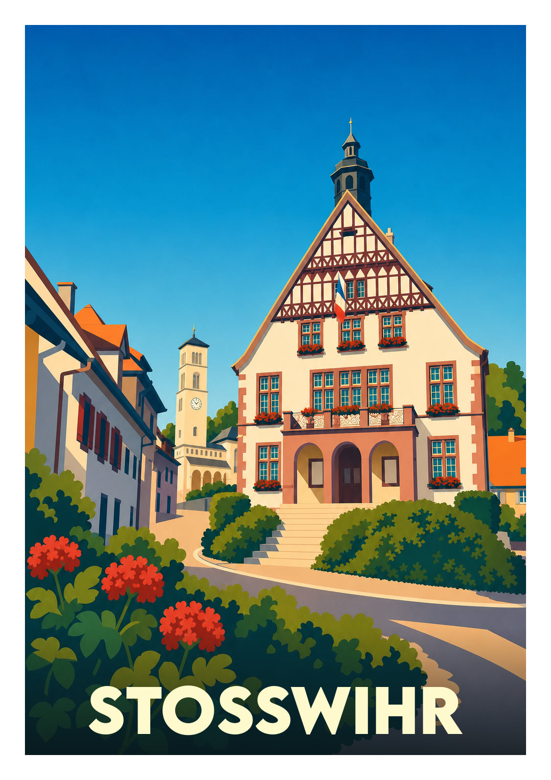 Affiche souvenir de Stosswihr – image brute sans cadre