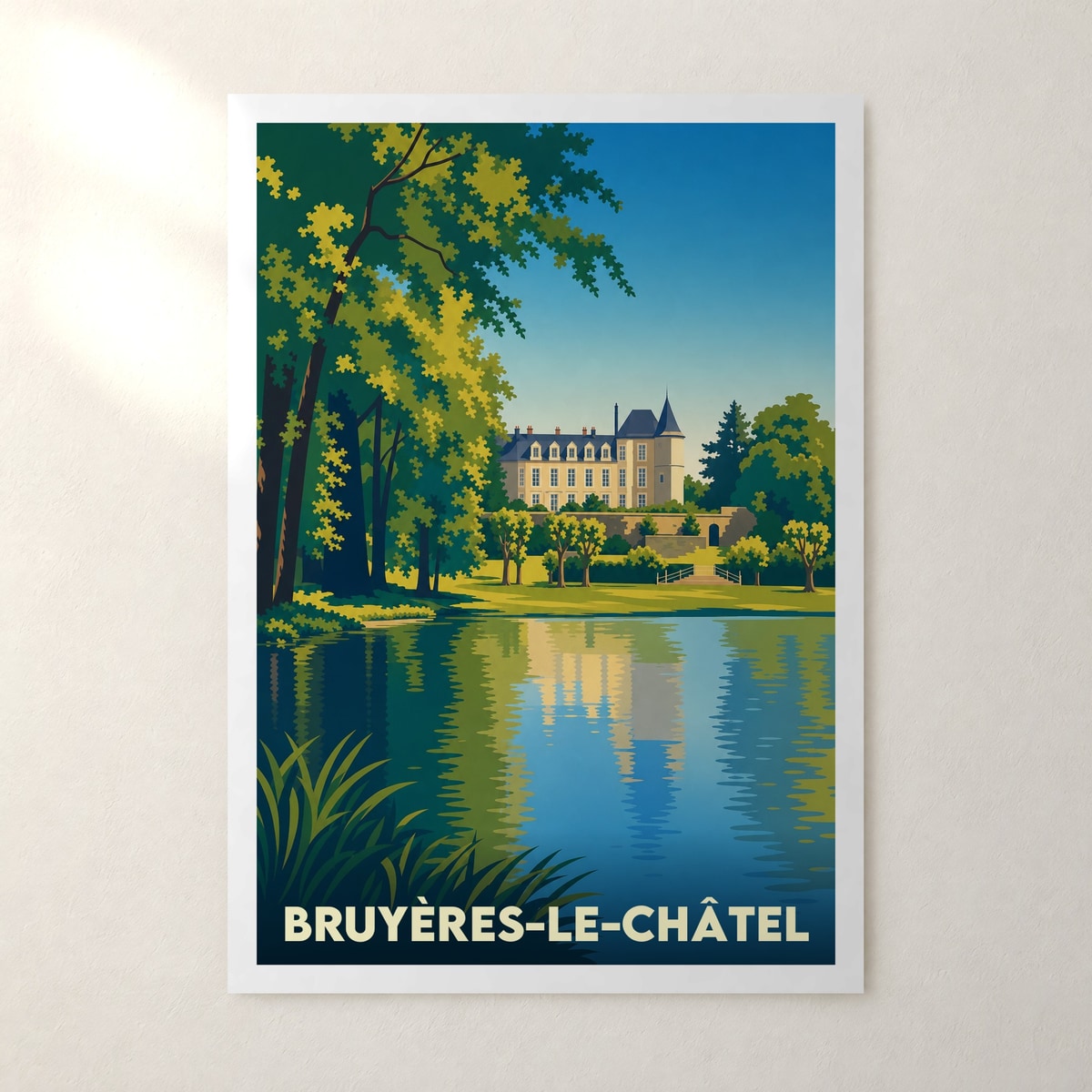 Affiche Bruyères-le-Châtel – sans cadre, accrochée au mur