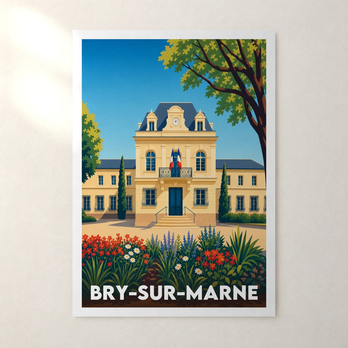Affiche Bry-sur-Marne – sans cadre, accrochée au mur