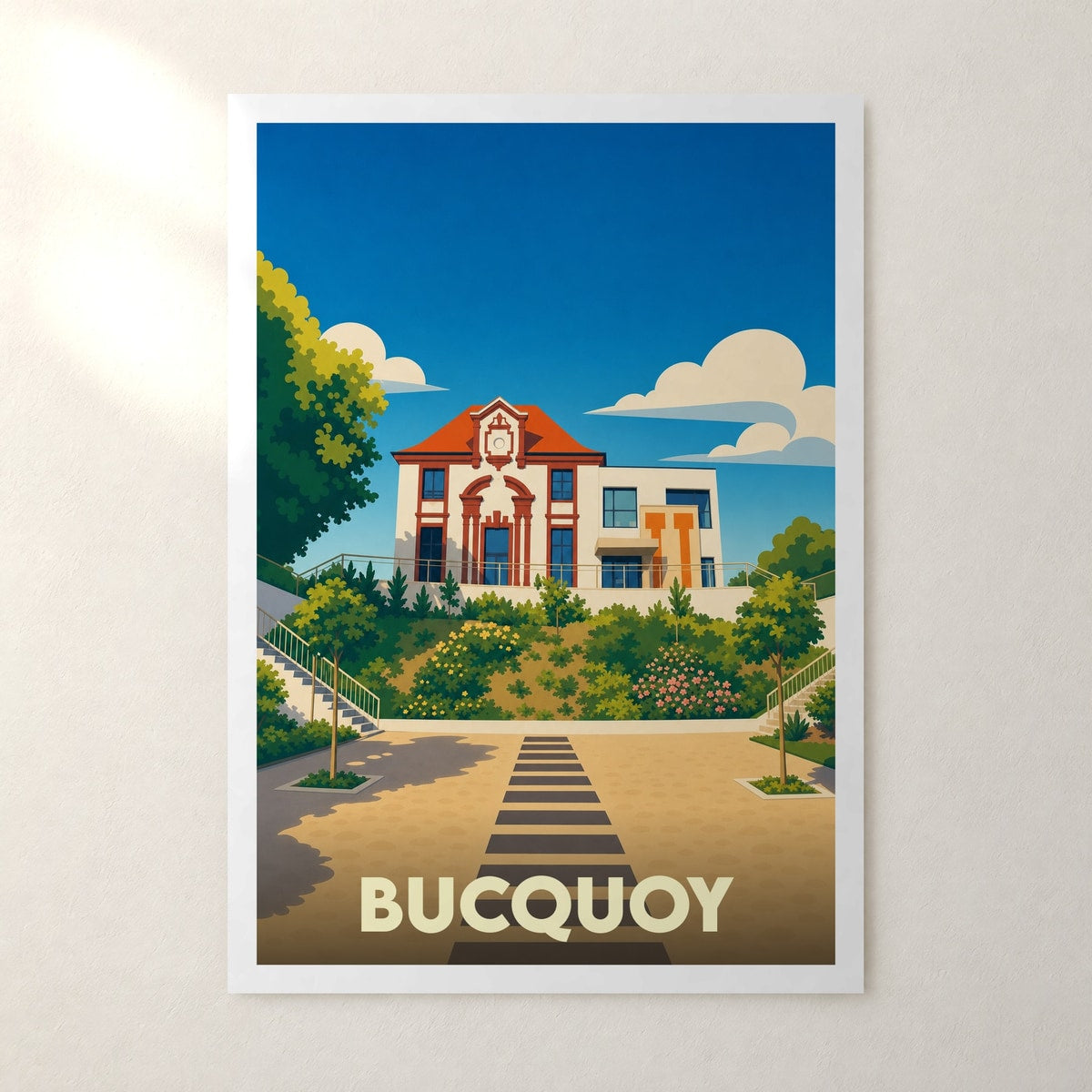 Affiche Bucquoy – sans cadre, accrochée au mur