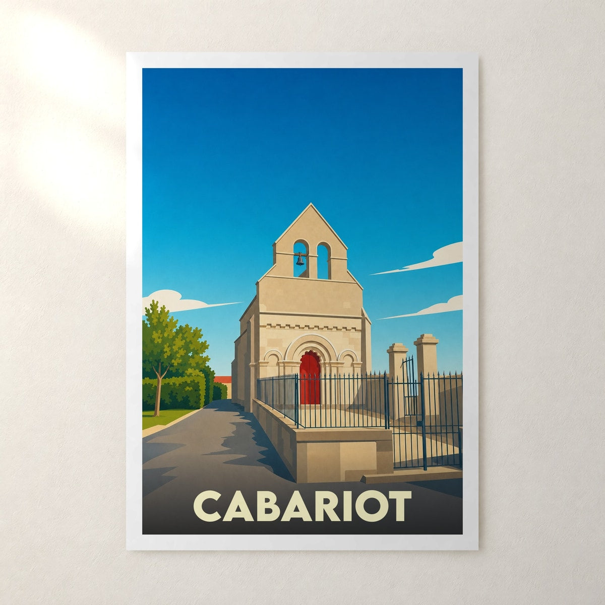 Affiche Cabariot – sans cadre, accrochée au mur