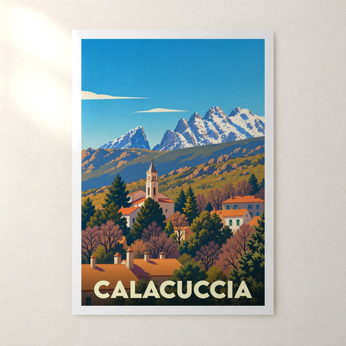 Affiche Calacuccia – sans cadre, accrochée au mur