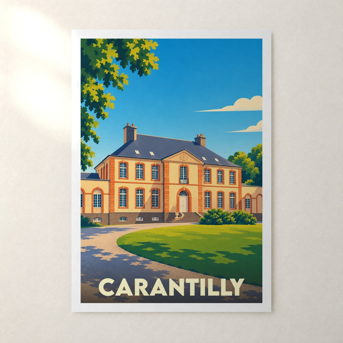 Affiche Carantilly – sans cadre, accrochée au mur