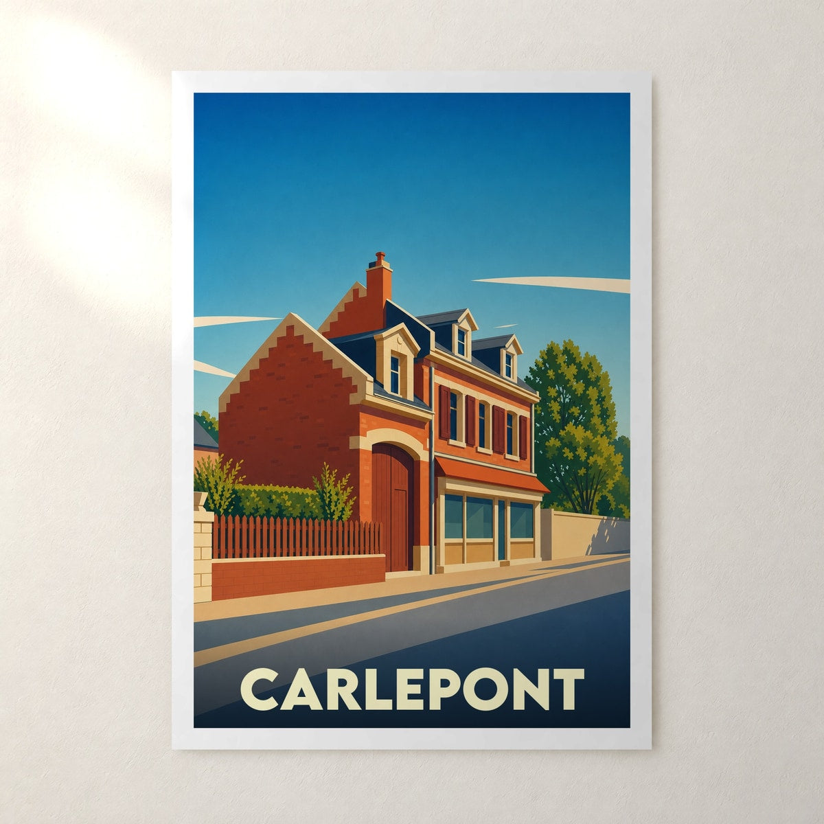 Affiche Carlepont – sans cadre, accrochée au mur