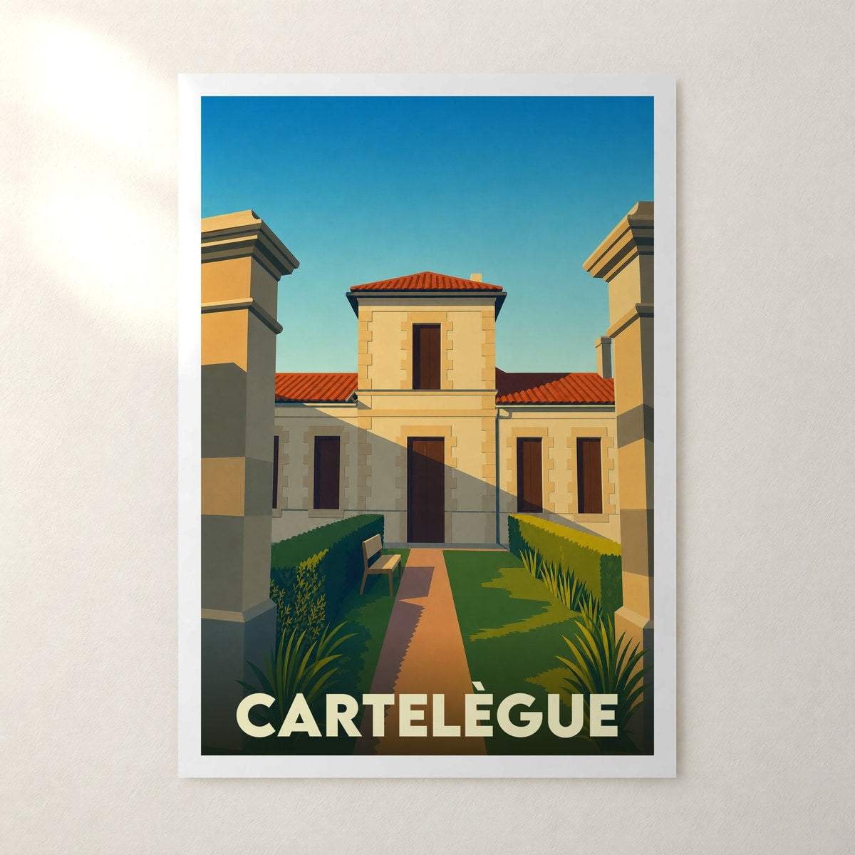 Affiche Cartelègue – sans cadre, accrochée au mur