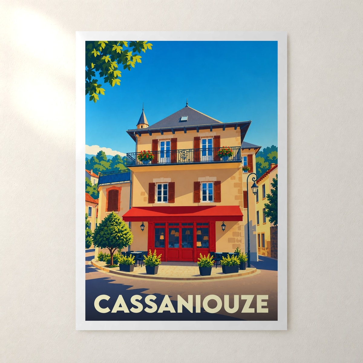 Affiche Cassaniouze – sans cadre, accrochée au mur