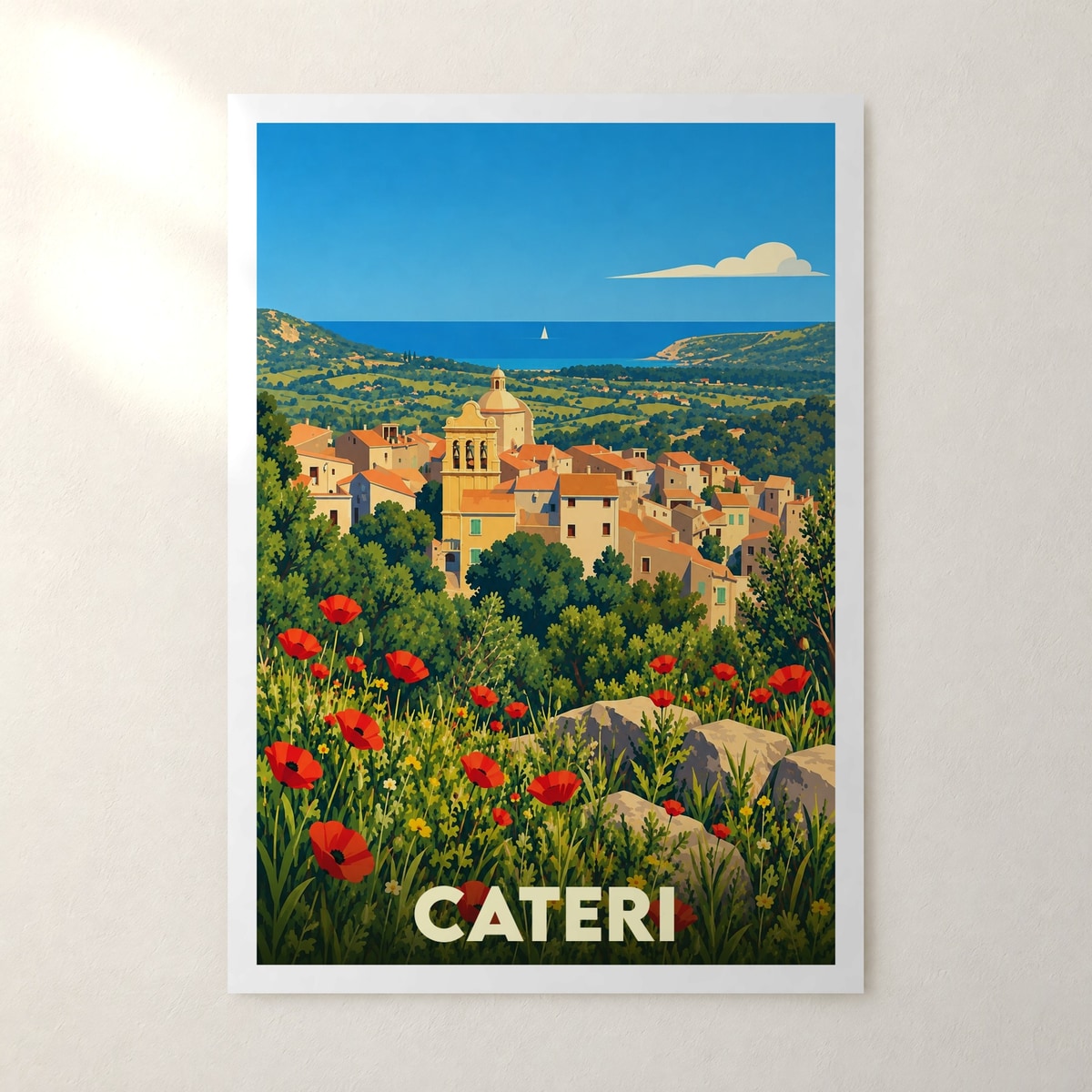 Affiche Cateri – sans cadre, accrochée au mur