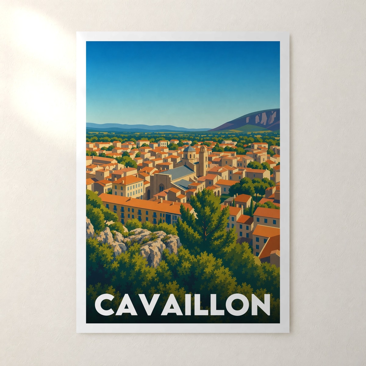 Affiche Cavaillon – sans cadre, accrochée au mur