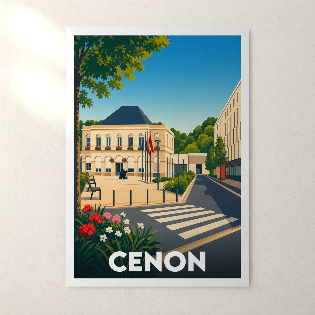 Affiche Cenon – sans cadre, accrochée au mur