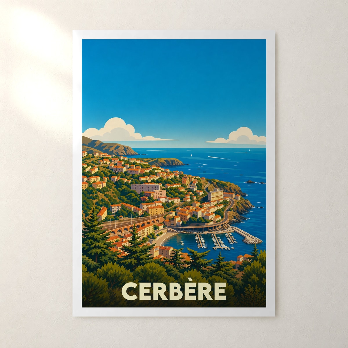 Affiche Cerbère – sans cadre, accrochée au mur