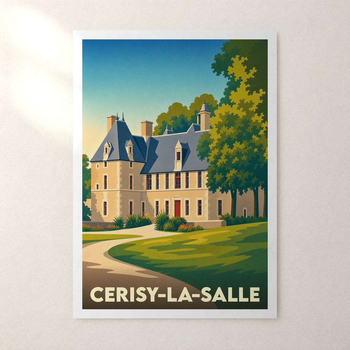 Affiche Cerisy-la-Salle – sans cadre, accrochée au mur