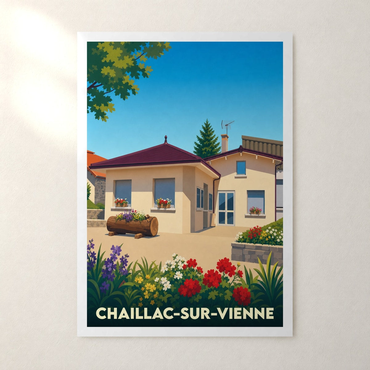 Affiche Chaillac-sur-Vienne – sans cadre, accrochée au mur
