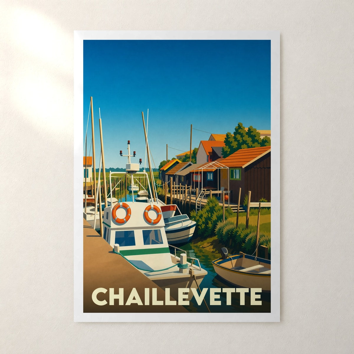 Affiche Chaillevette – sans cadre, accrochée au mur