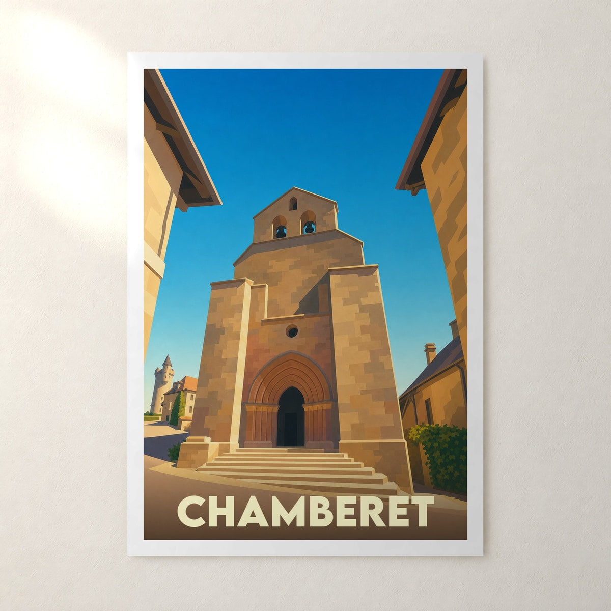 Affiche Chamberet – sans cadre, accrochée au mur