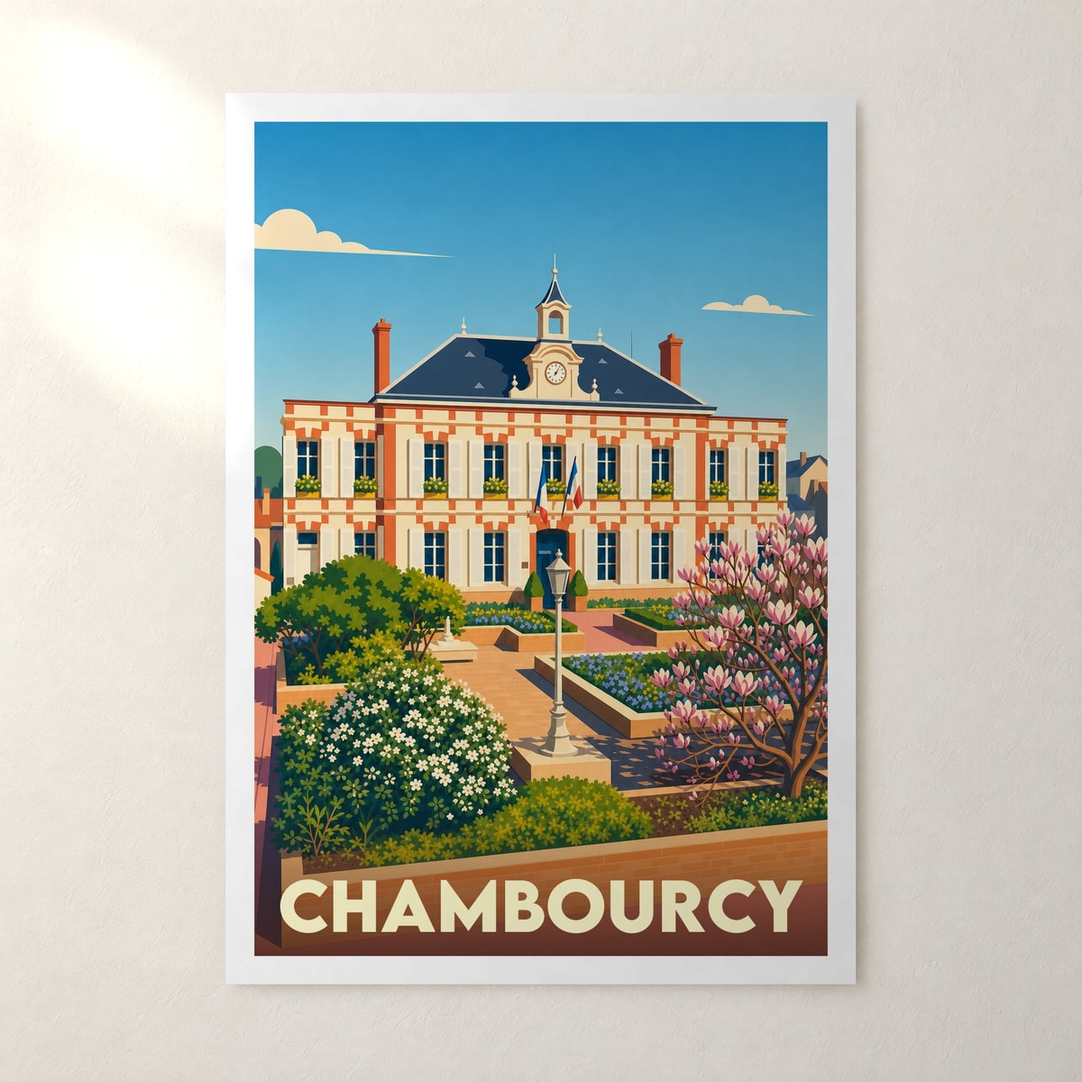 Affiche Chambourcy – sans cadre, accrochée au mur