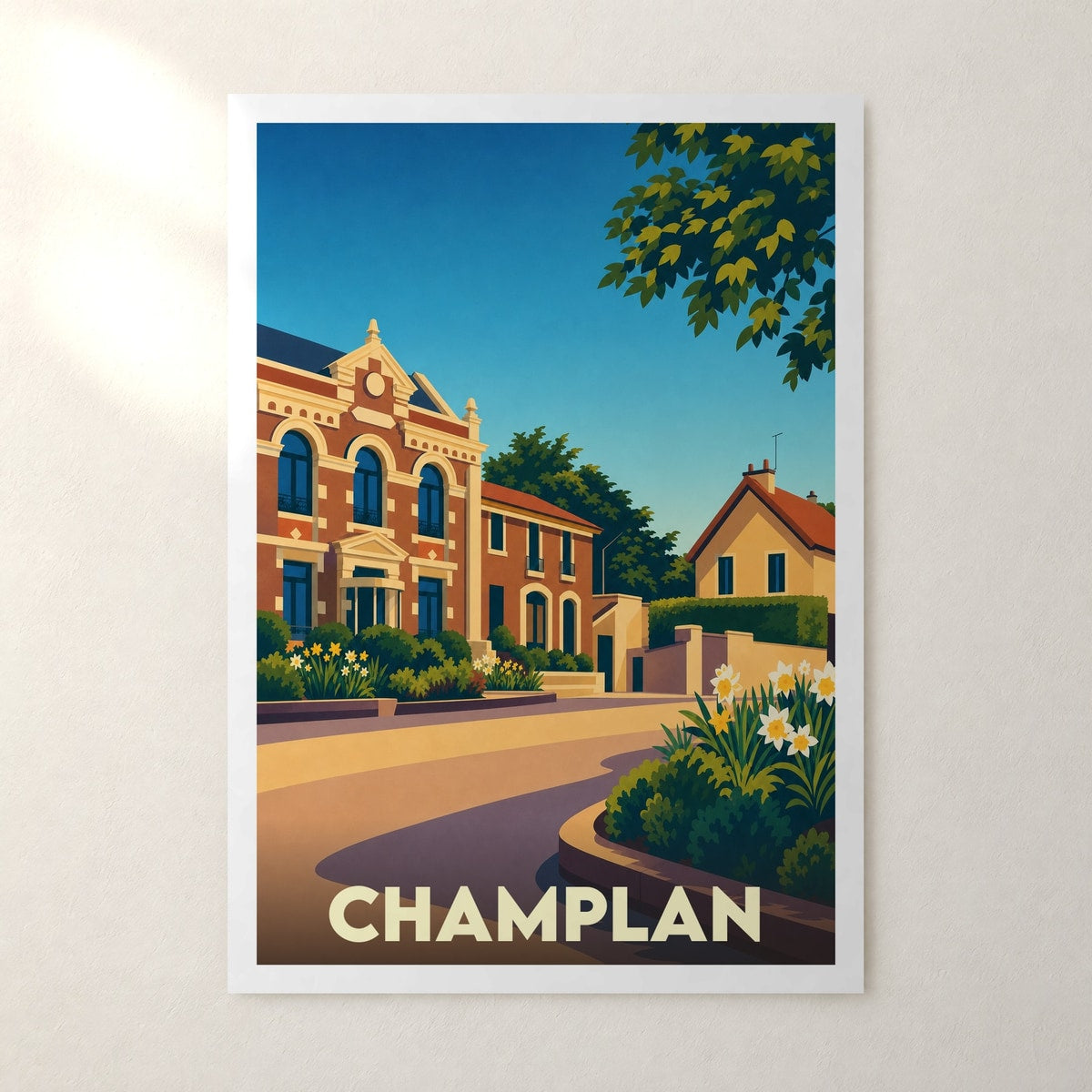Affiche Champlan – sans cadre, accrochée au mur