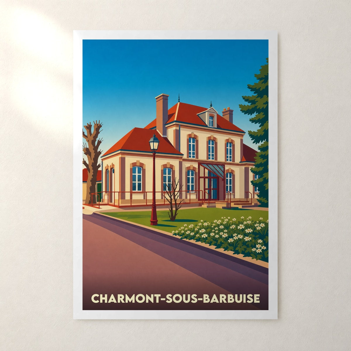 Affiche Charmont-sous-Barbuise – sans cadre, accrochée au mur