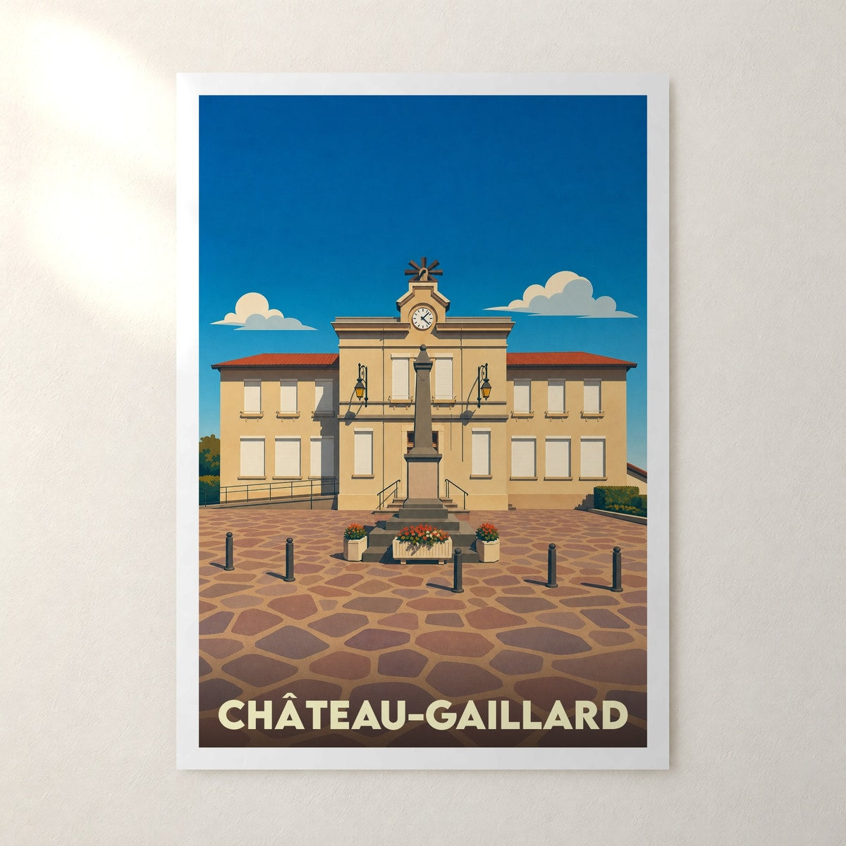 Affiche Château-Gaillard – sans cadre, accrochée au mur