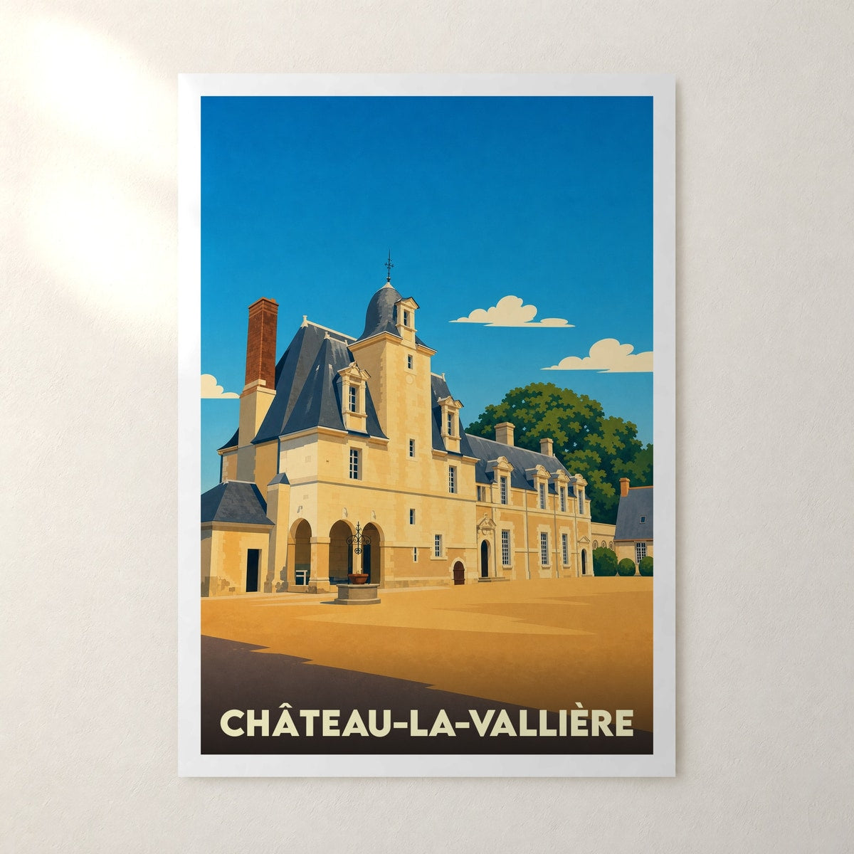 Affiche Château-la-Vallière – sans cadre, accrochée au mur