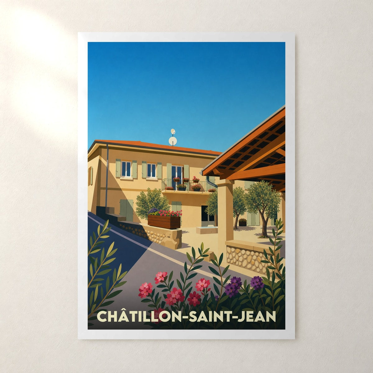 Affiche Châtillon-Saint-Jean – sans cadre, accrochée au mur