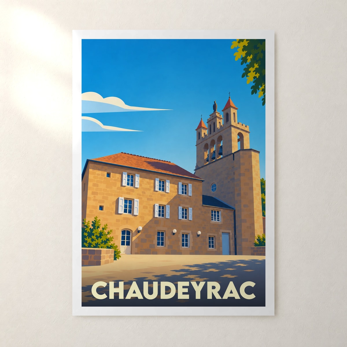 Affiche Chaudeyrac – sans cadre, accrochée au mur