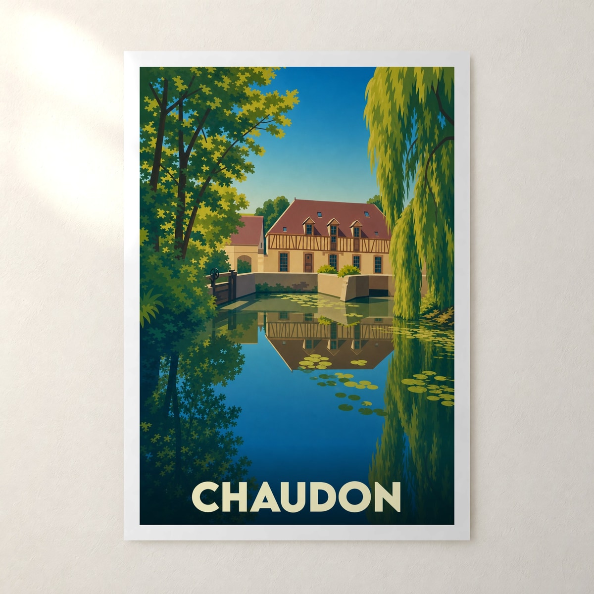 Affiche Chaudon – sans cadre, accrochée au mur