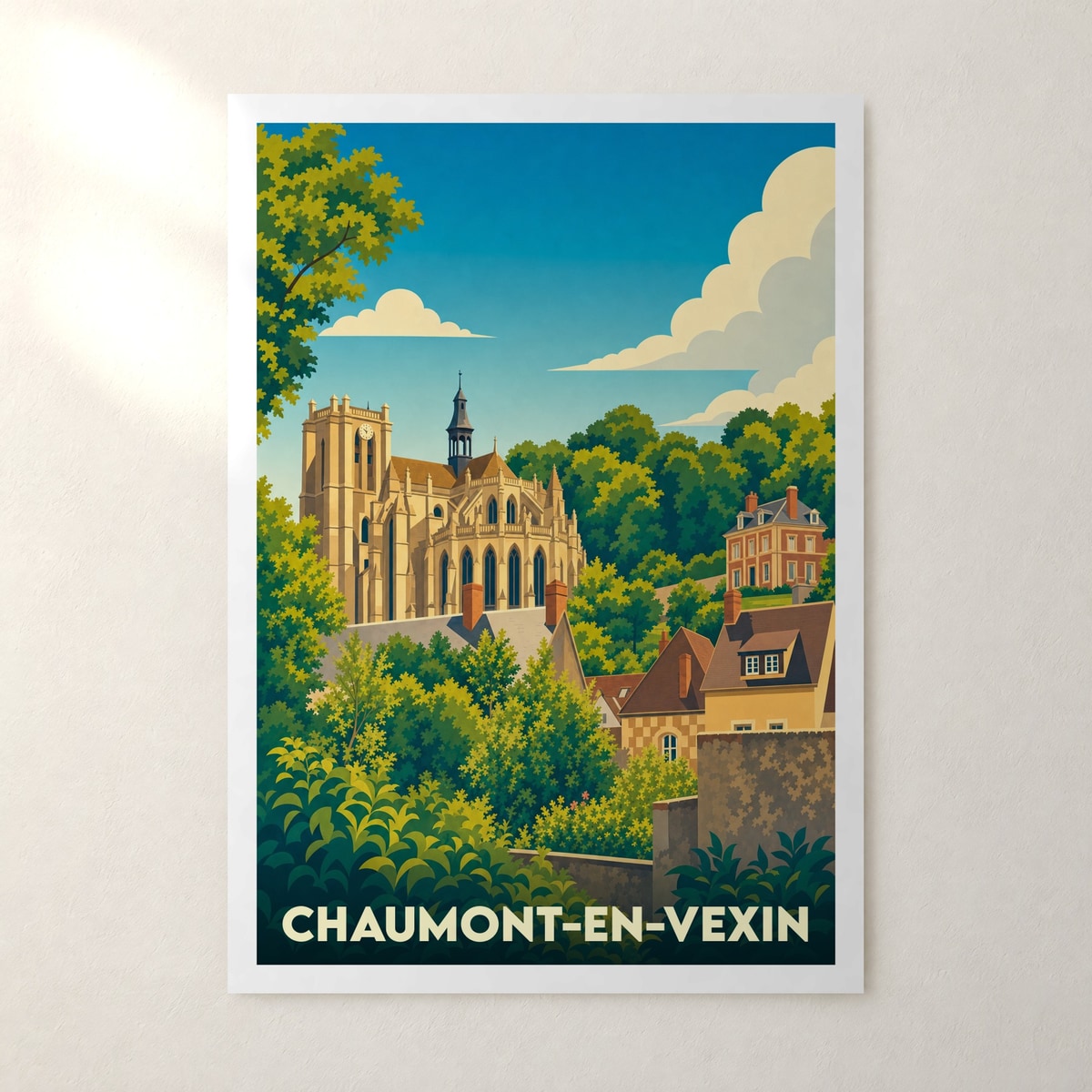 Affiche Chaumont-en-Vexin – sans cadre, accrochée au mur