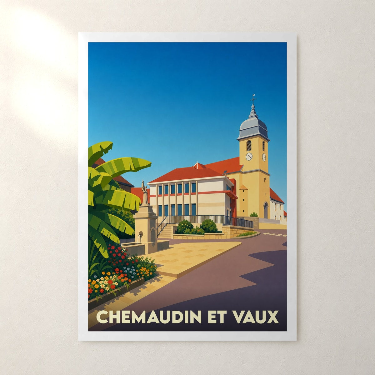 Affiche Chemaudin et Vaux – sans cadre, accrochée au mur