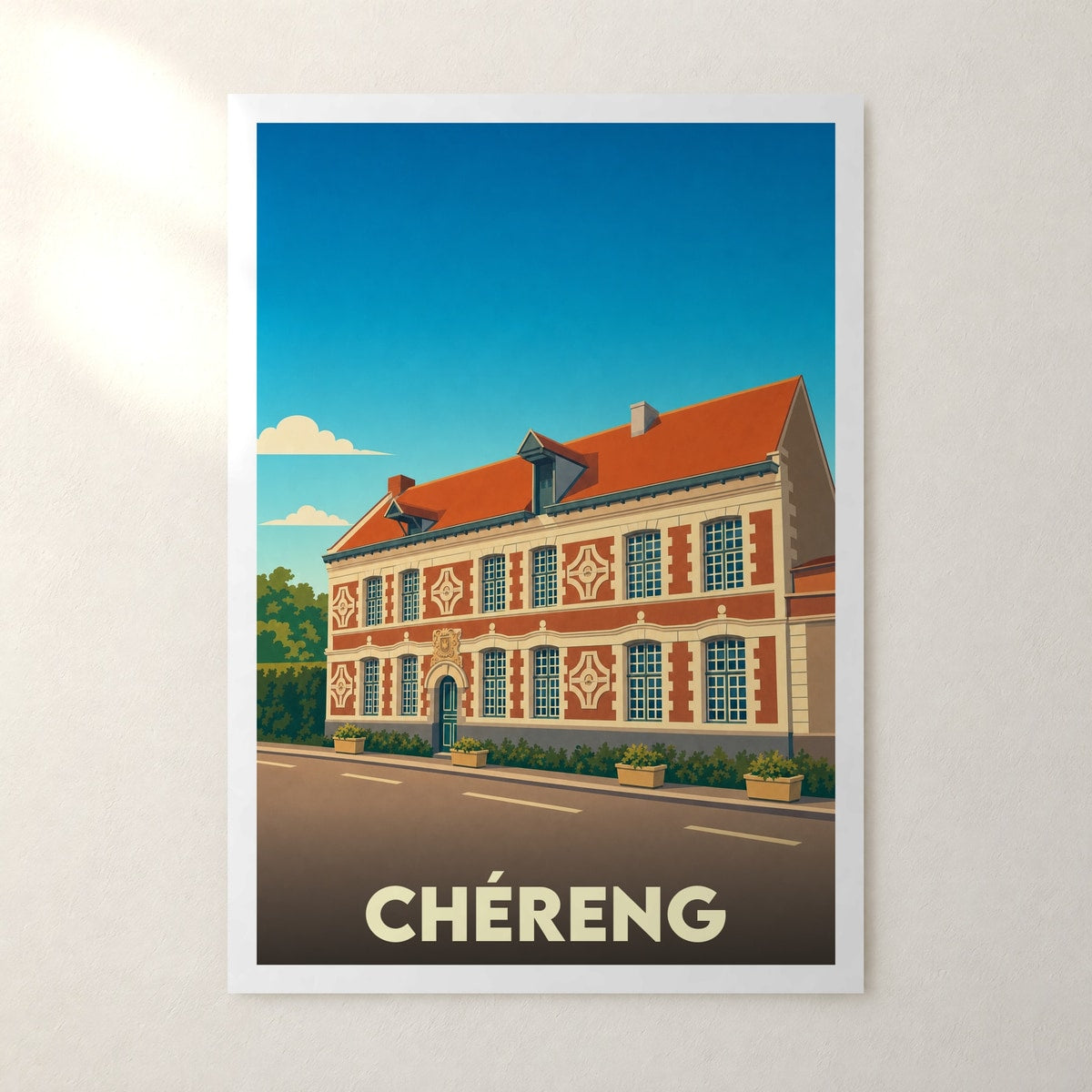 Affiche Chéreng – sans cadre, accrochée au mur