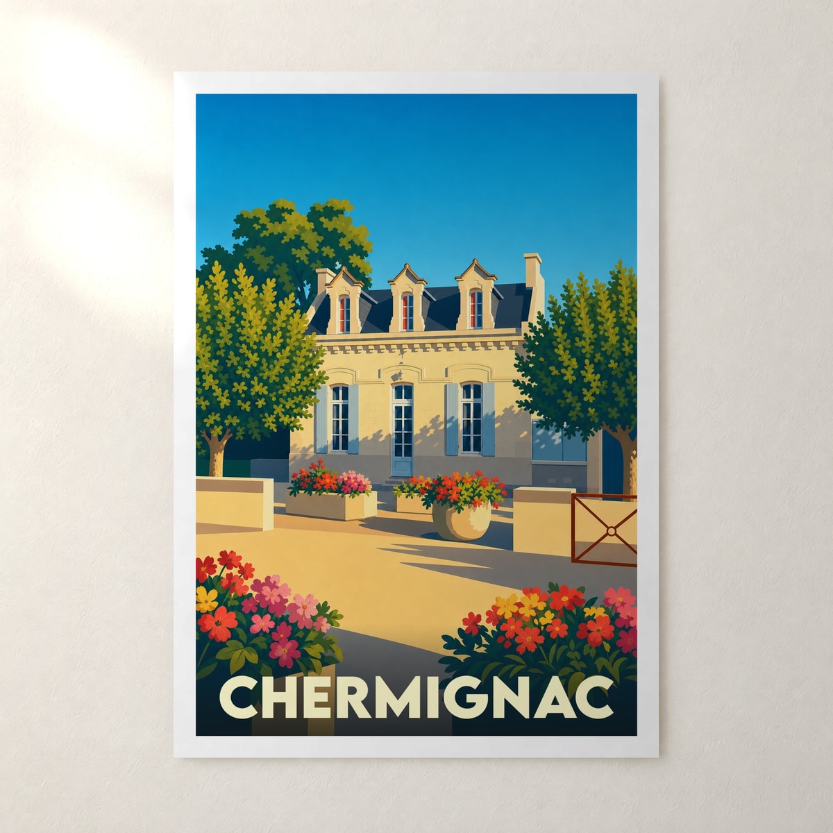 Affiche Chermignac – sans cadre, accrochée au mur