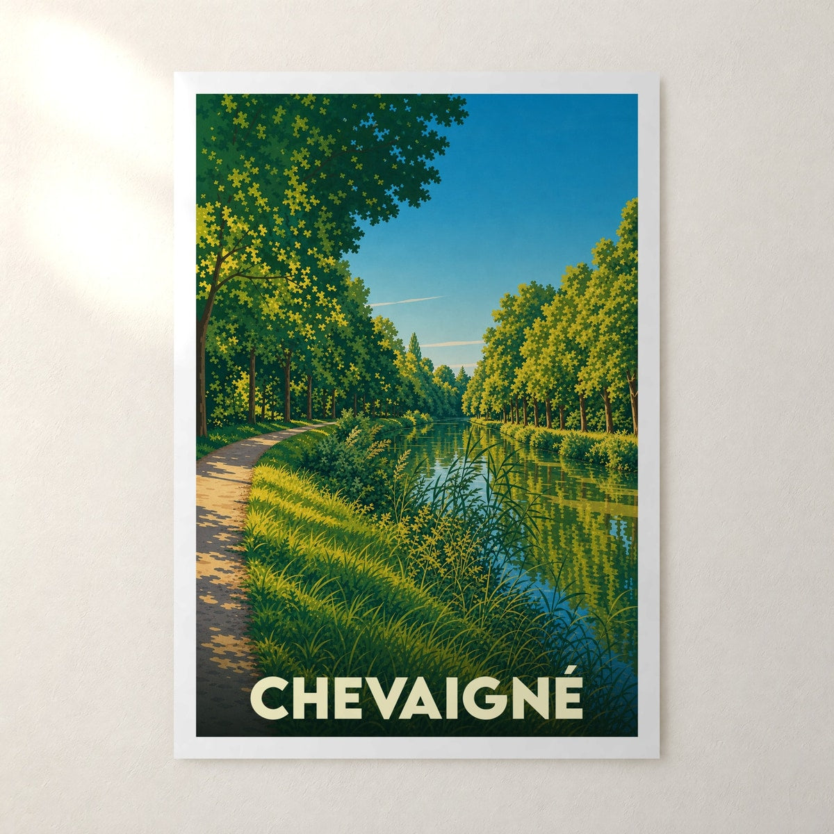 Affiche Chevaigné – sans cadre, accrochée au mur